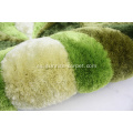 Poliéster de seda Shaggy con alfombrado de alfombras de diseño 3D